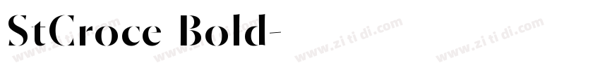 StCroce Bold字体转换